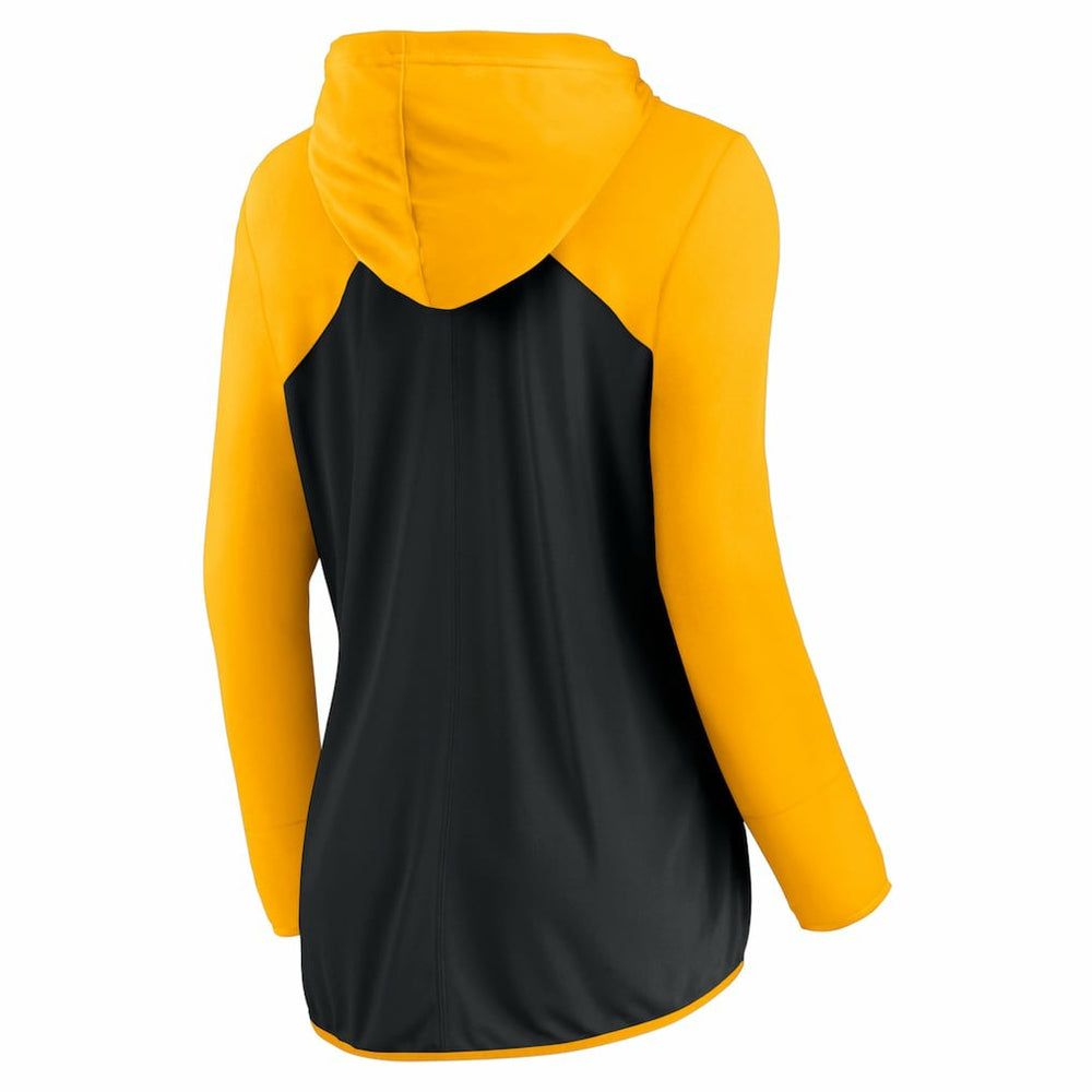 Pittsburgh Steelers Women's Forever Fan Full-Zip Hoodie - Black/Gold for sale