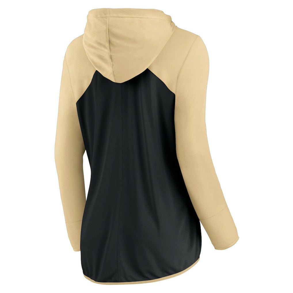 New Orleans Saints Women's Forever Fan Full-Zip Hoodie - Black/Gold for sale