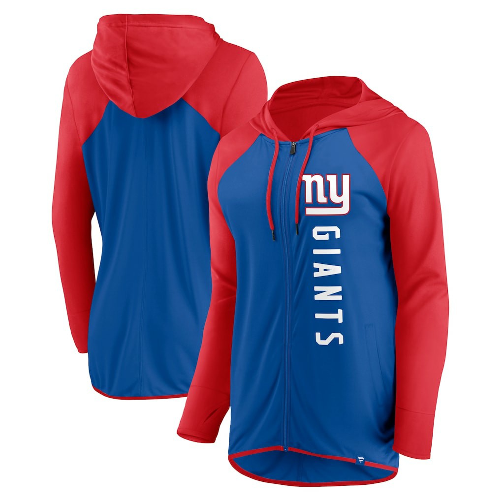 New York Giants Women's Forever Fan Full-Zip Hoodie - Royal/Red cheap