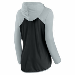Las Vegas Raiders Women's Forever Fan Full-Zip Hoodie - Black/Silver sale