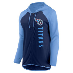 Tennessee Titans Women's Forever Fan Full-Zip Hoodie - Navy/Light Blue discount
