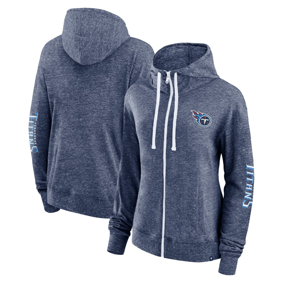 Tennessee Titans Women's Opening Coin Flip Lightweight Full-Zip Hoodie - Heather Navy discount