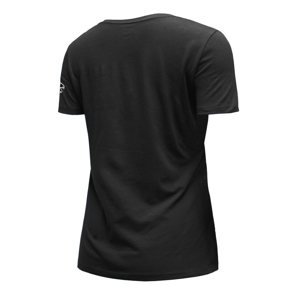 Atlanta Falcons New Era Women's Dirty Birds Kickoff V-Neck T-Shirt - Black sale