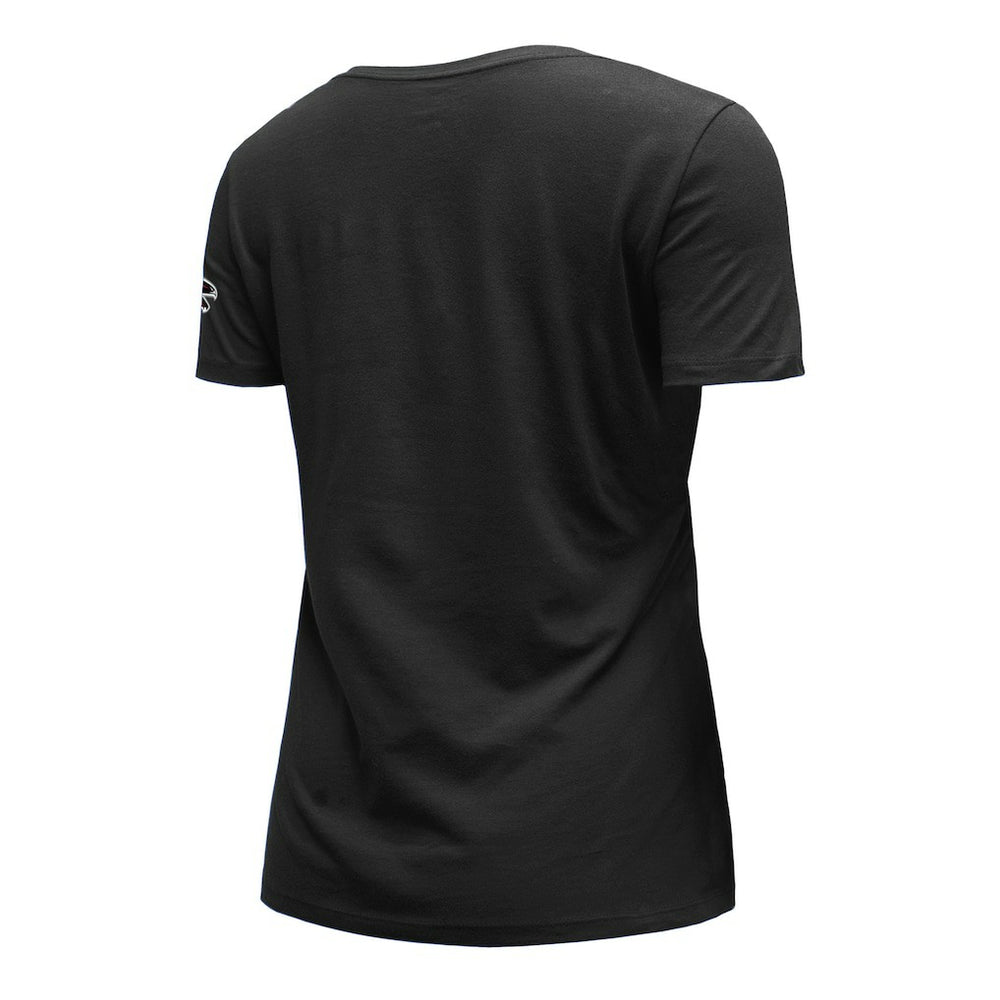 Atlanta Falcons New Era Women's Dirty Birds Kickoff V-Neck T-Shirt - Black sale