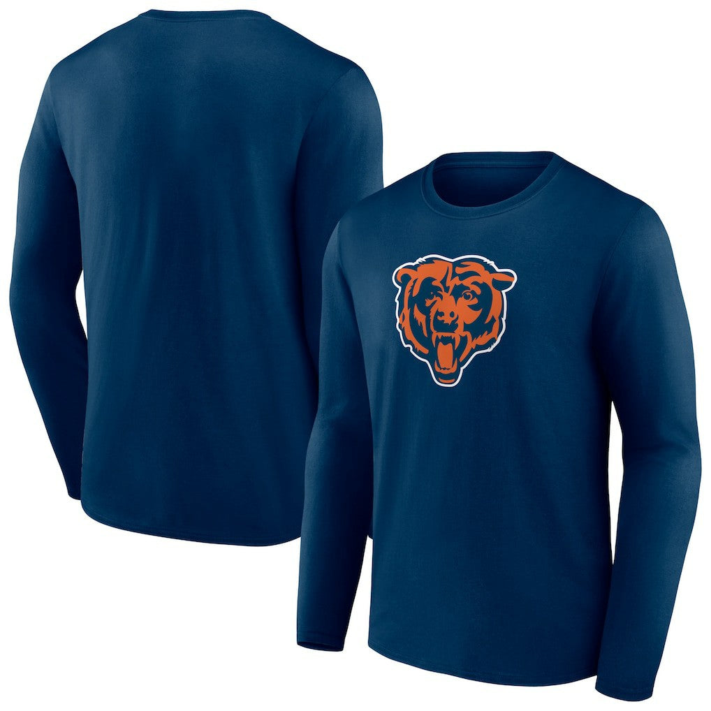 Chicago Bears Primary Team Logo Long Sleeve T-Shirt - Navy for sale