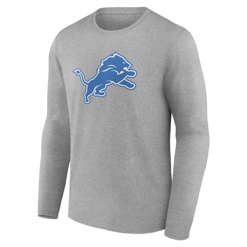 Detroit Lions Primary Team Logo Long Sleeve T-Shirt - Heather Gray online