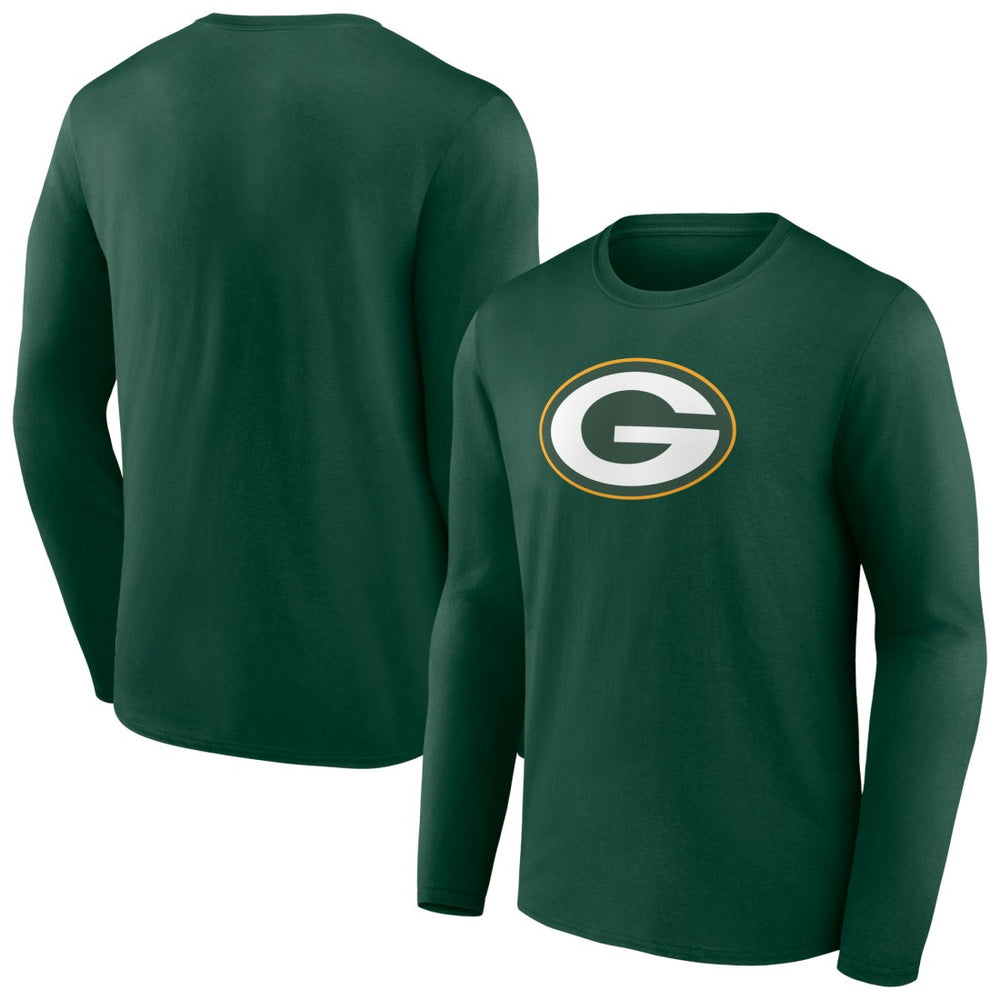 Green Bay Packers Primary Team Logo Long Sleeve T-Shirt - Green discount