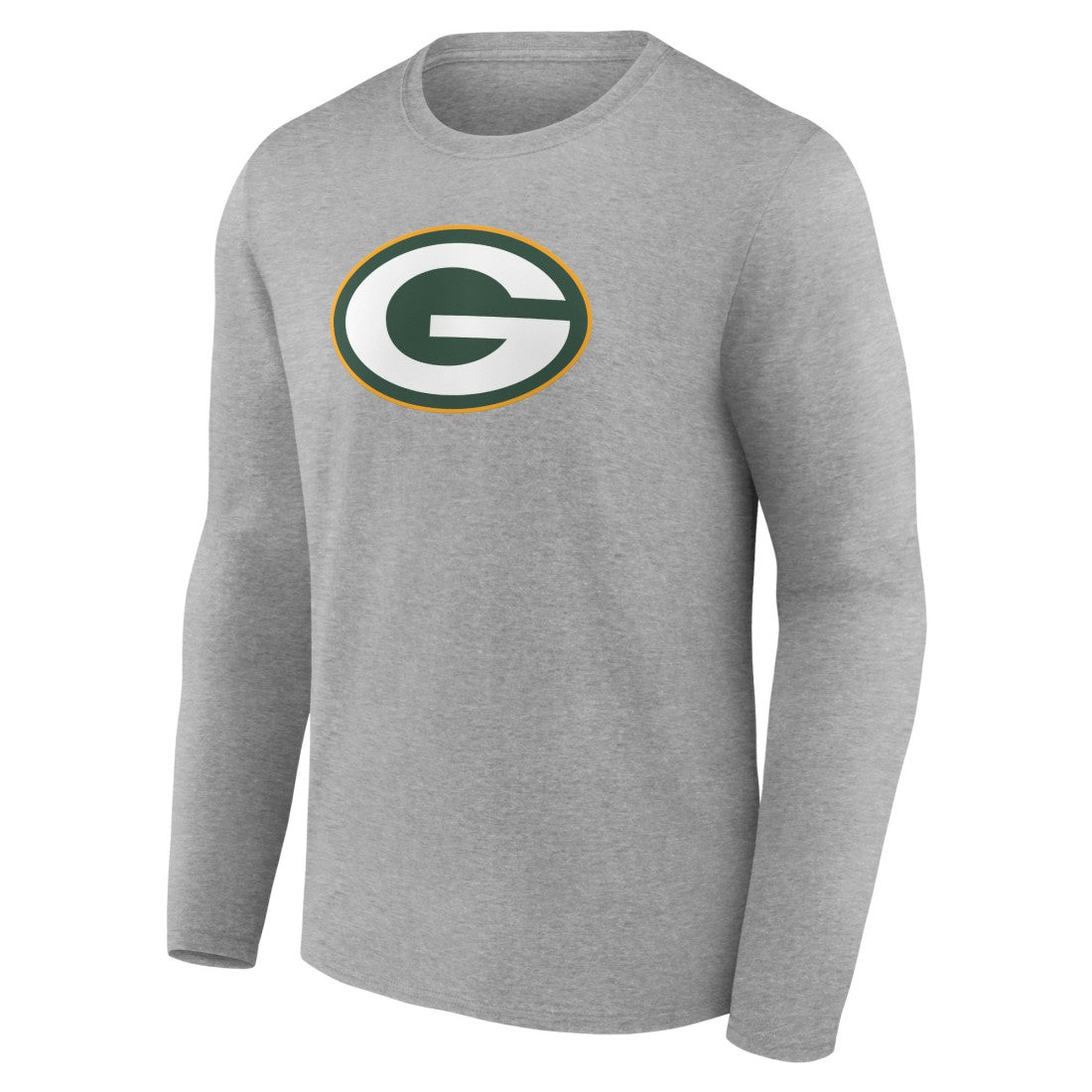 Green Bay Packers Primary Team Logo Long Sleeve T-Shirt - Heather Gray outlet