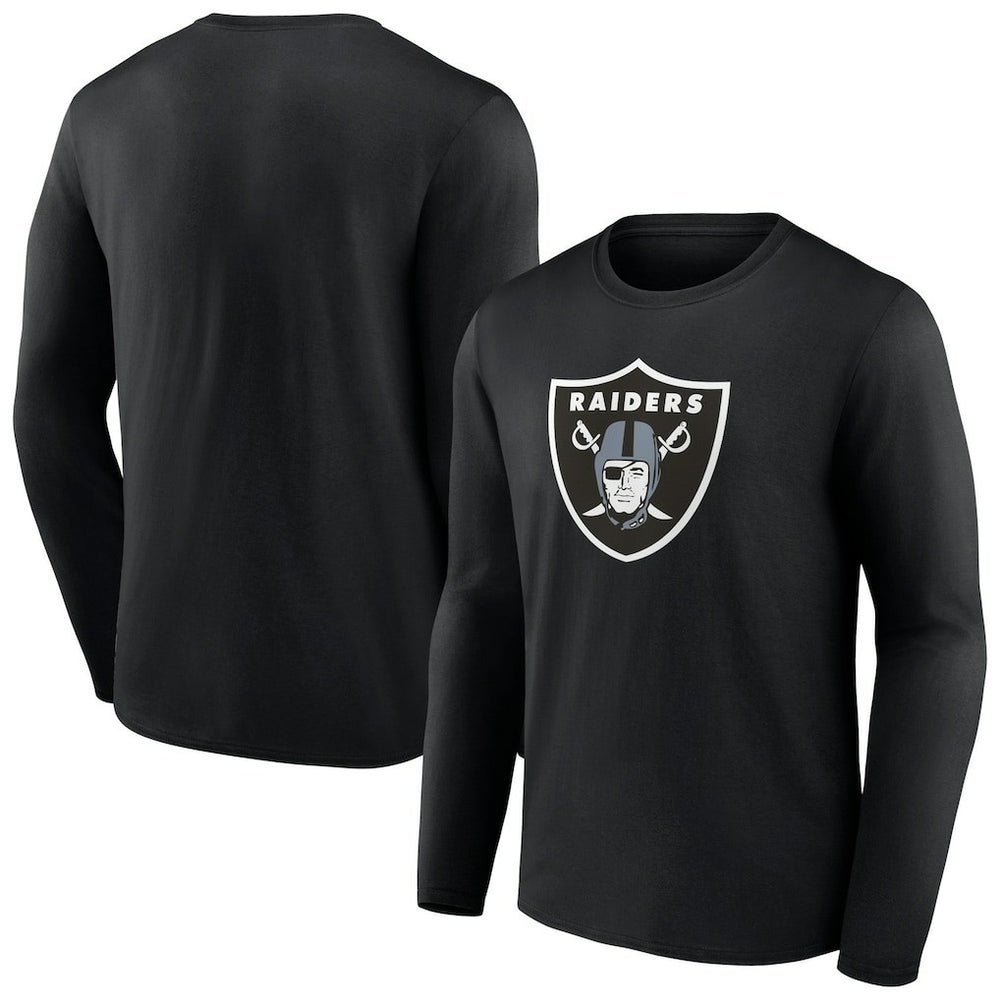 Las Vegas Raiders Primary Team Logo Long Sleeve T-Shirt - Black outlet