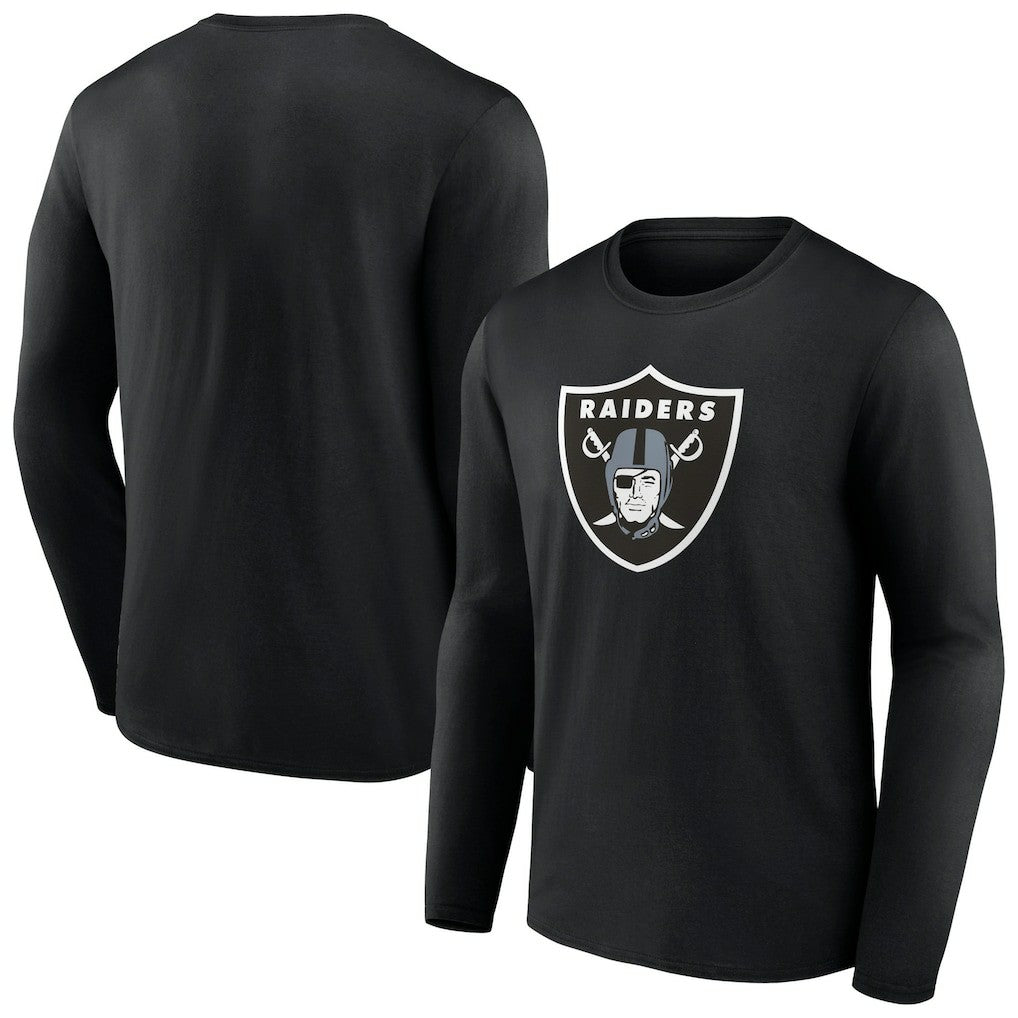 Las Vegas Raiders Primary Team Logo Long Sleeve T-Shirt - Black outlet