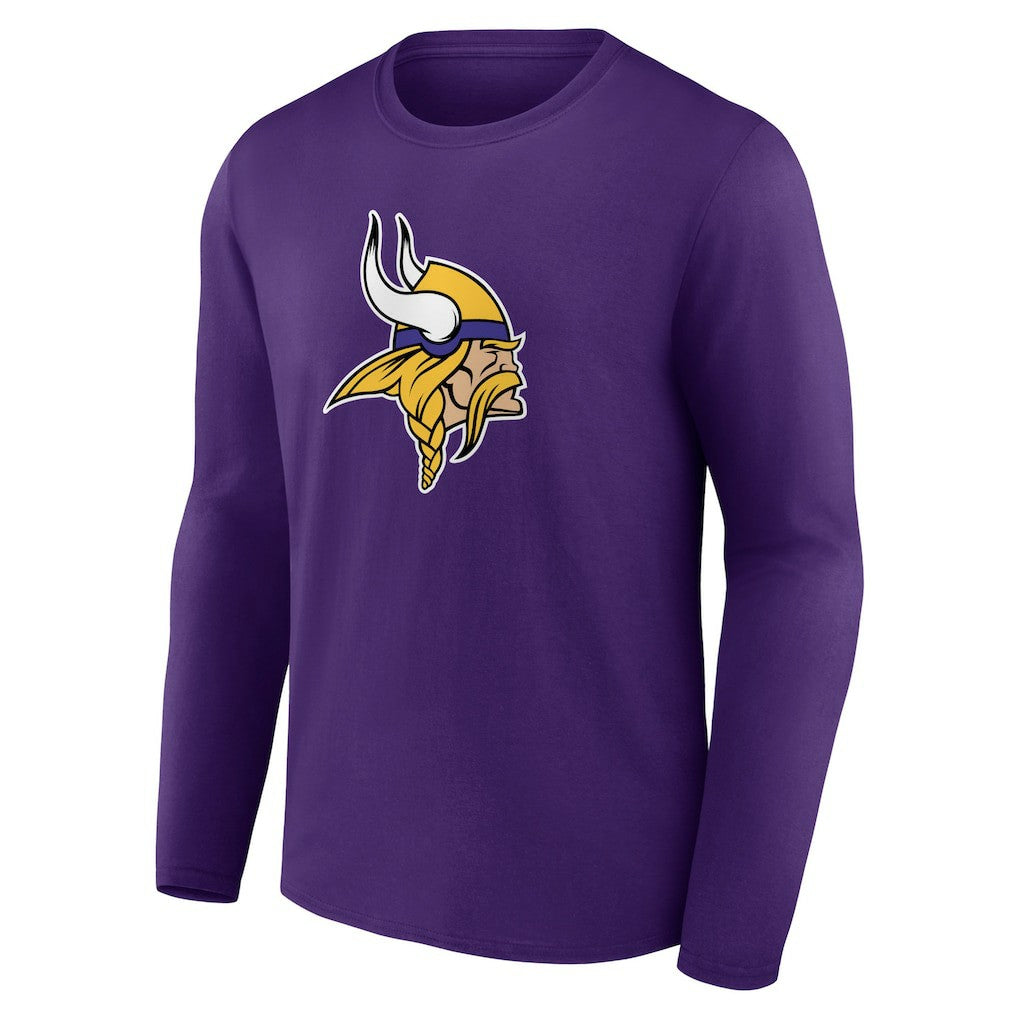 Minnesota Vikings Primary Team Logo Long Sleeve T-Shirt - Purple online