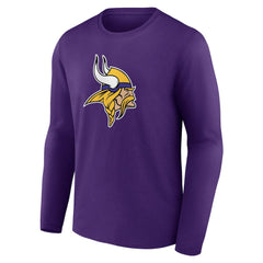 Minnesota Vikings Primary Team Logo Long Sleeve T-Shirt - Purple online