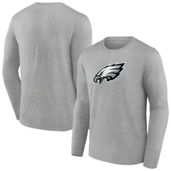 Philadelphia Eagles Primary Team Logo Long Sleeve T-Shirt - Heather Gray outlet