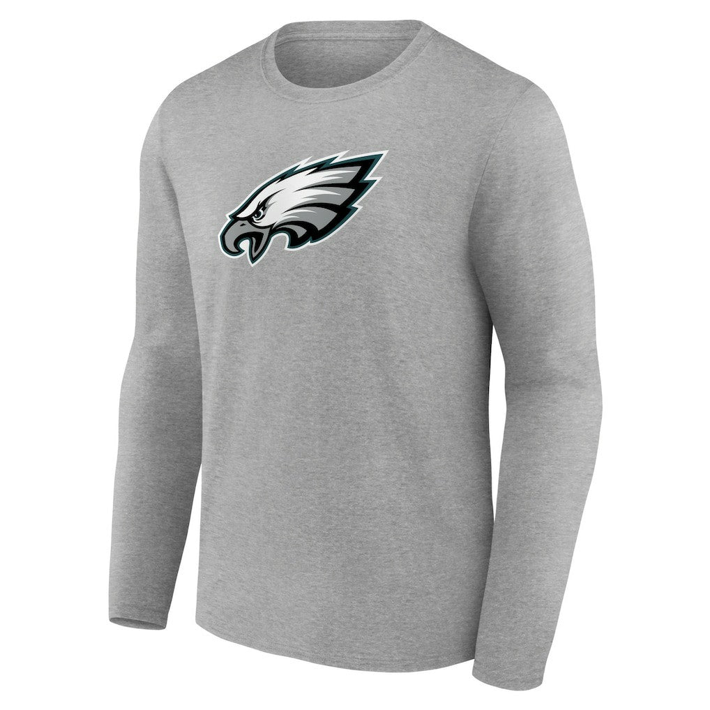 Philadelphia Eagles Primary Team Logo Long Sleeve T-Shirt - Heather Gray outlet