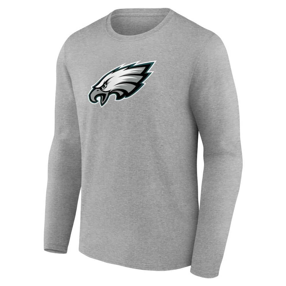 Philadelphia Eagles Primary Team Logo Long Sleeve T-Shirt - Heather Gray outlet