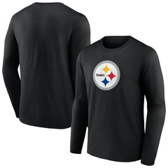 Pittsburgh Steelers Primary Team Logo Long Sleeve T-Shirt - Black sale