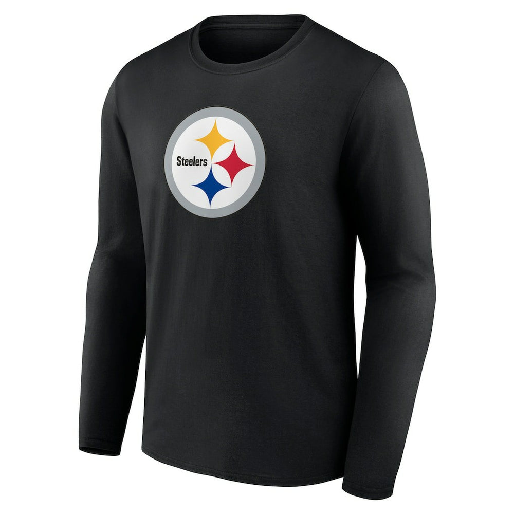 Pittsburgh Steelers Primary Team Logo Long Sleeve T-Shirt - Black sale