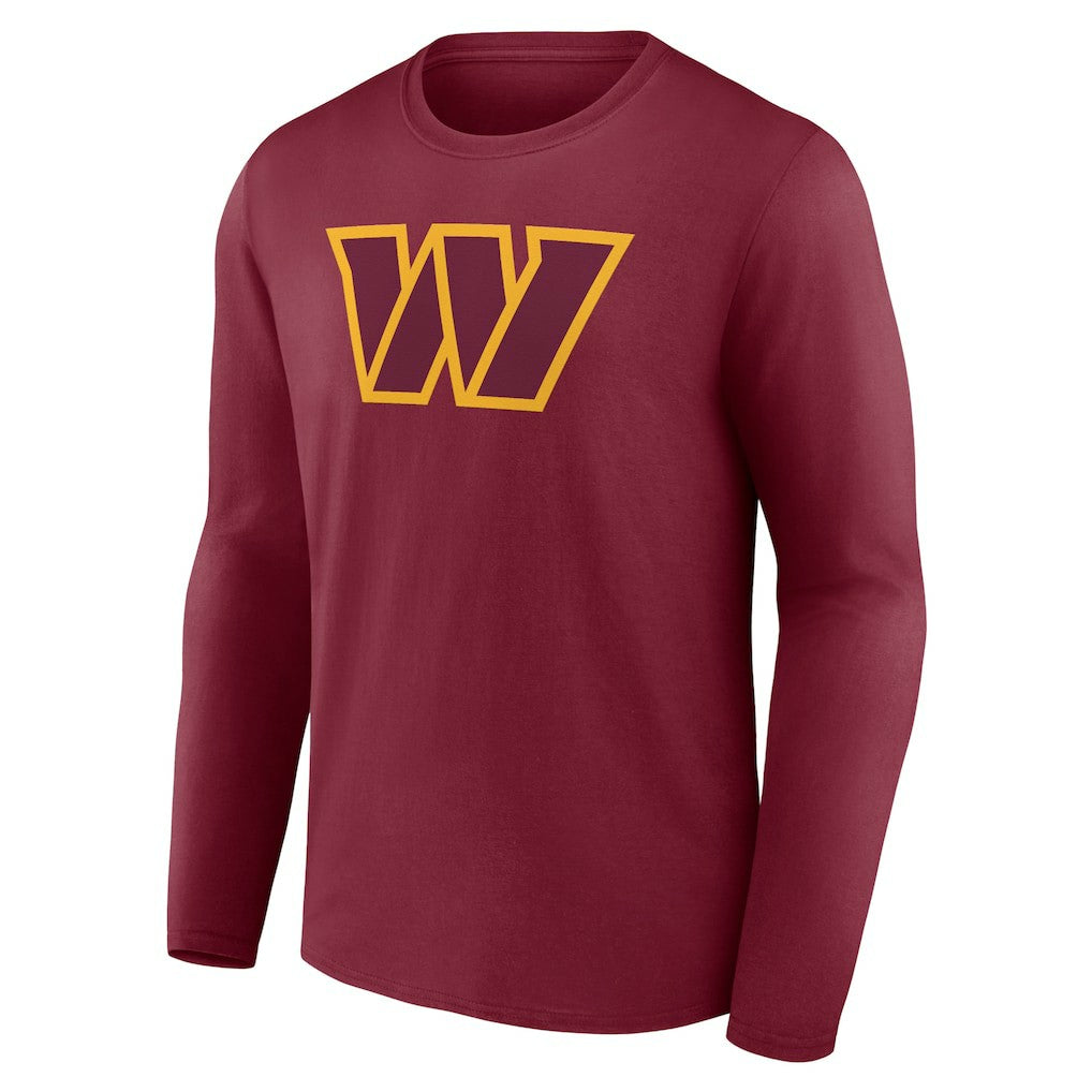 Washington Commanders Primary Team Logo Long Sleeve T-Shirt - Burgundy discount