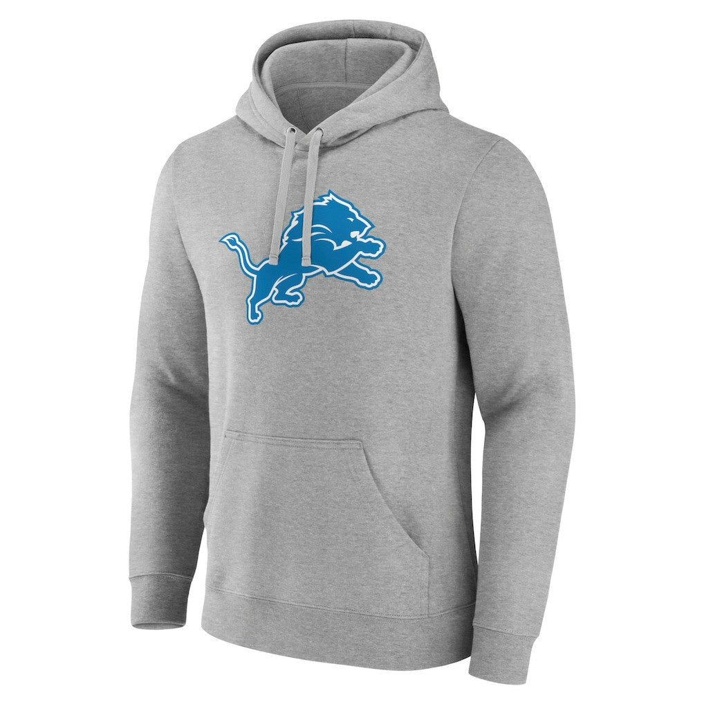 Detroit Lions Primary Team Logo Fitted Pullover Hoodie - Heather Gray sale