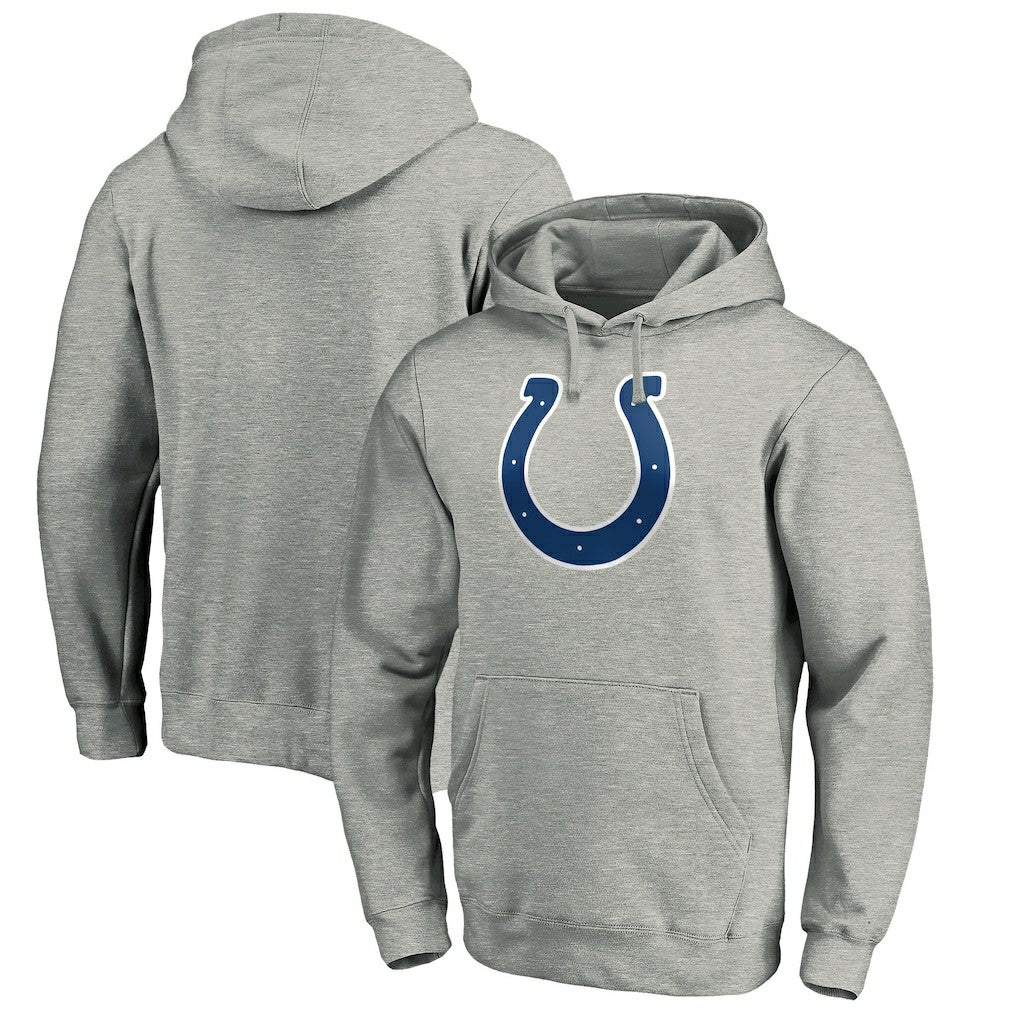 Indianapolis Colts Primary Team Logo Fitted Pullover Hoodie - Heather Gray online