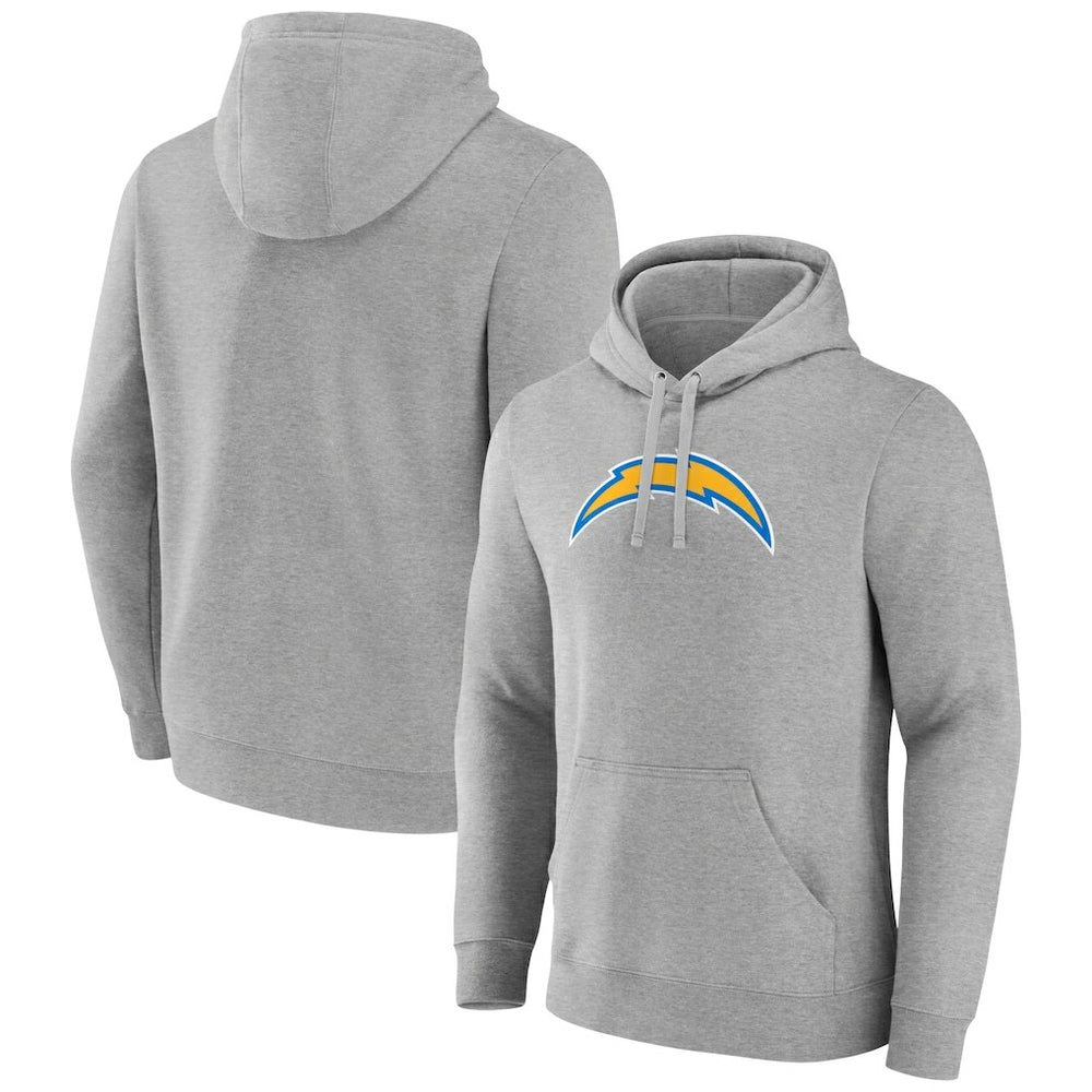 Los Angeles Chargers Primary Team Logo Fitted Pullover Hoodie - Heather Gray online