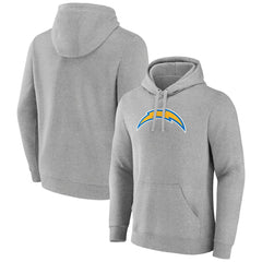 Los Angeles Chargers Primary Team Logo Fitted Pullover Hoodie - Heather Gray online