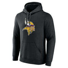 Minnesota Vikings Primary Team Logo Fitted Pullover Hoodie - Black discount