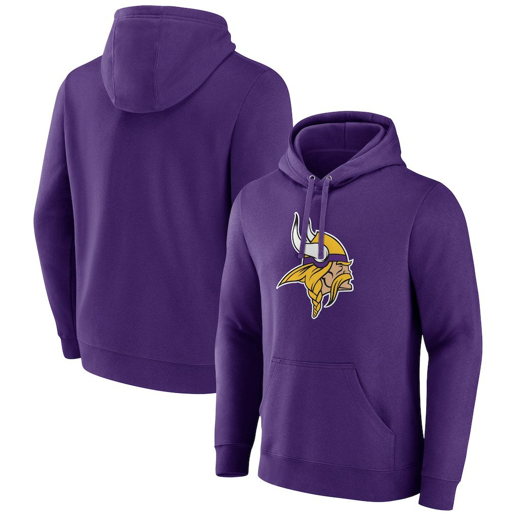 Minnesota Vikings Primary Team Logo Fitted Pullover Hoodie - Purple online