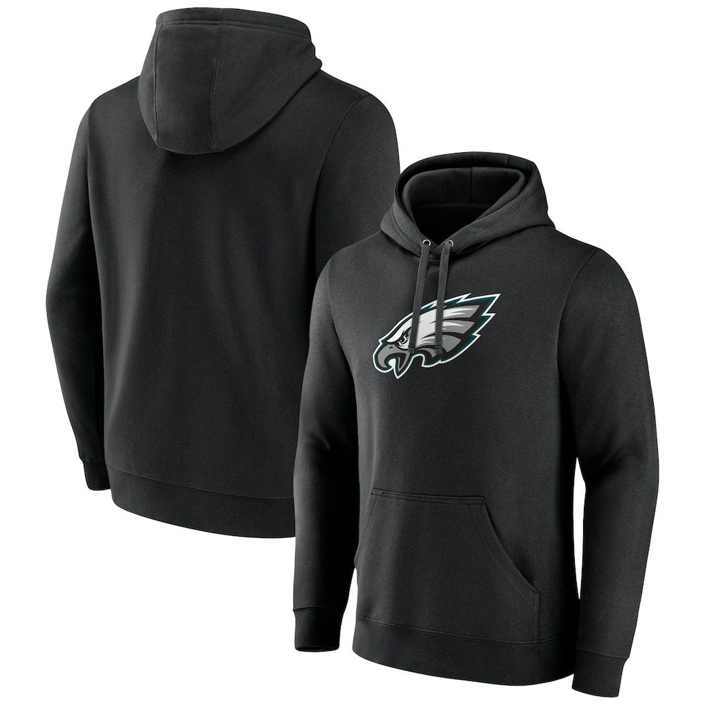 Philadelphia Eagles Primary Team Logo Fitted Pullover Hoodie - Black discount