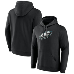 Philadelphia Eagles Primary Team Logo Fitted Pullover Hoodie - Black discount