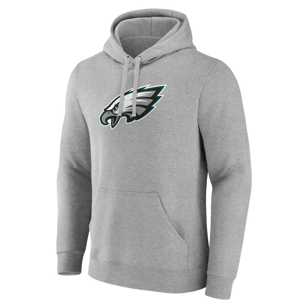Philadelphia Eagles Primary Team Logo Fitted Pullover Hoodie - Heather Gray cheap