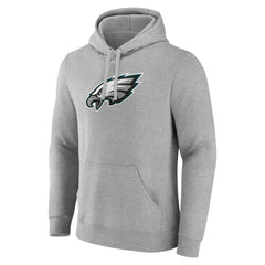 Philadelphia Eagles Primary Team Logo Fitted Pullover Hoodie - Heather Gray cheap