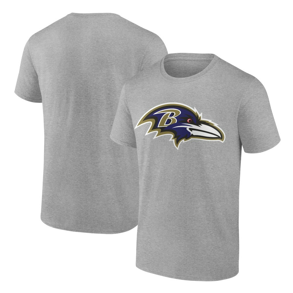 Baltimore Ravens Primary Logo T-Shirt - Heather Gray discount