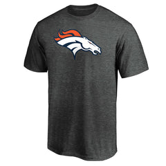 Denver Broncos Primary Logo T-Shirt - Heather Charcoal discount