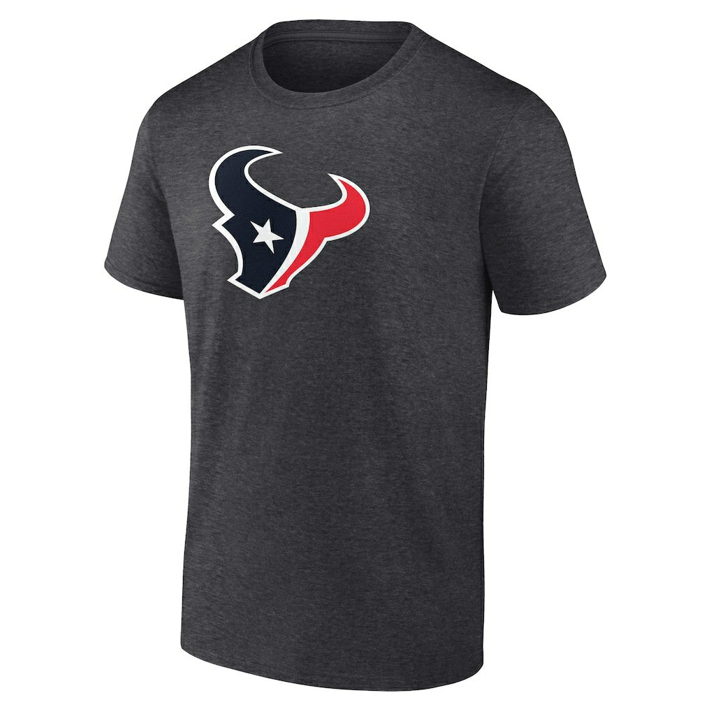 Houston Texans Primary Logo T-Shirt - Heather Charcoal on sale