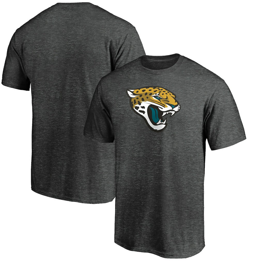 Jacksonville Jaguars Primary Logo T-Shirt - Heather Charcoal on sale