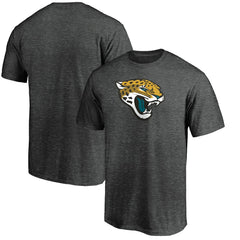 Jacksonville Jaguars Primary Logo T-Shirt - Heather Charcoal on sale
