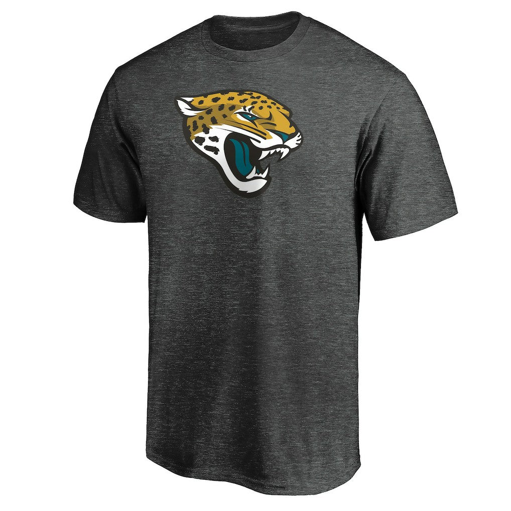 Jacksonville Jaguars Primary Logo T-Shirt - Heather Charcoal on sale