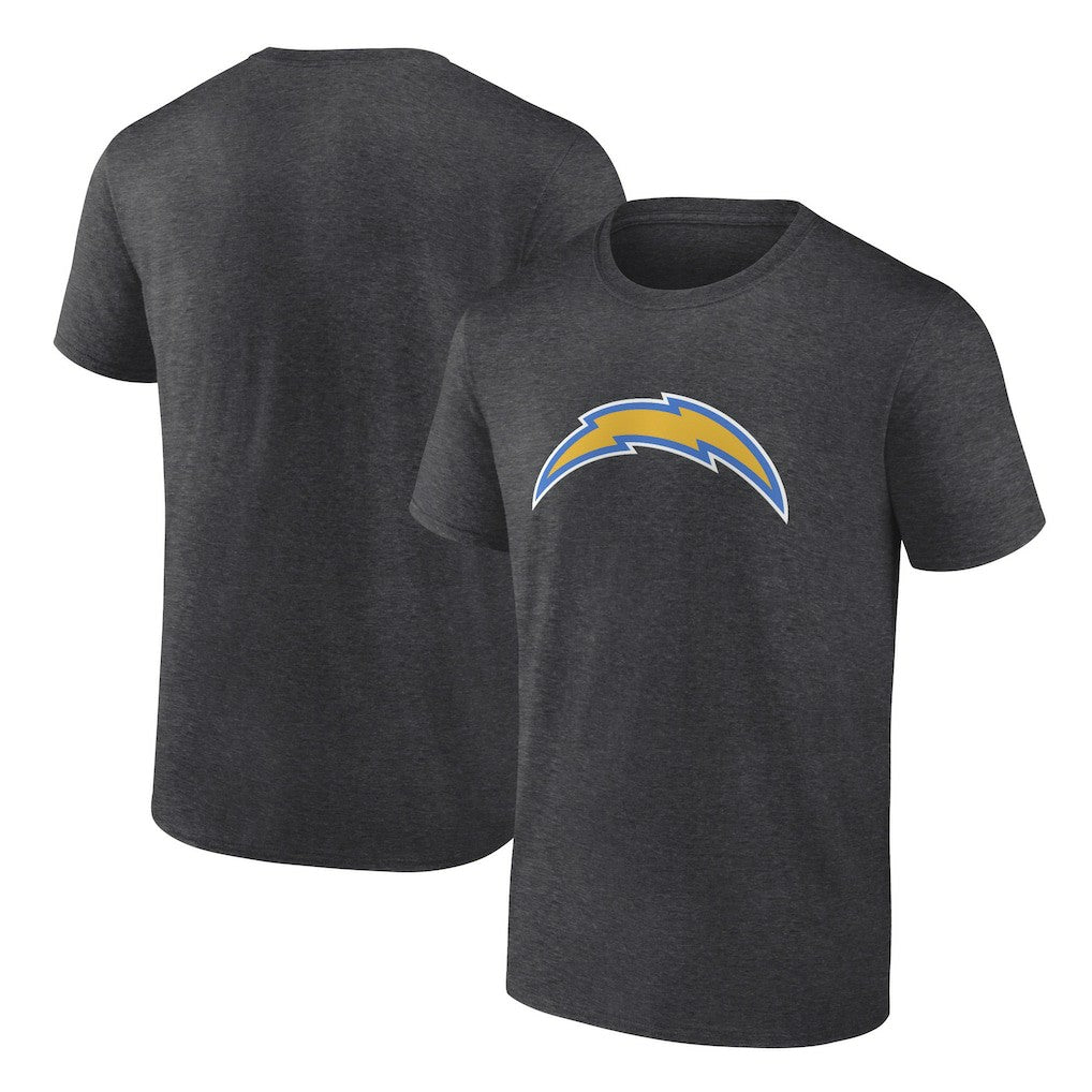Los Angeles Chargers Primary Logo T-Shirt - Heather Charcoal cheap