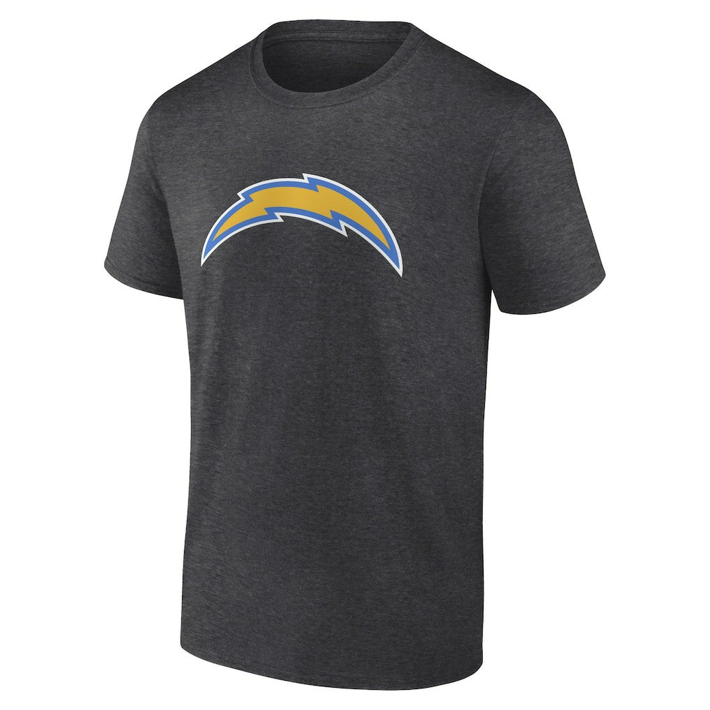 Los Angeles Chargers Primary Logo T-Shirt - Heather Charcoal cheap
