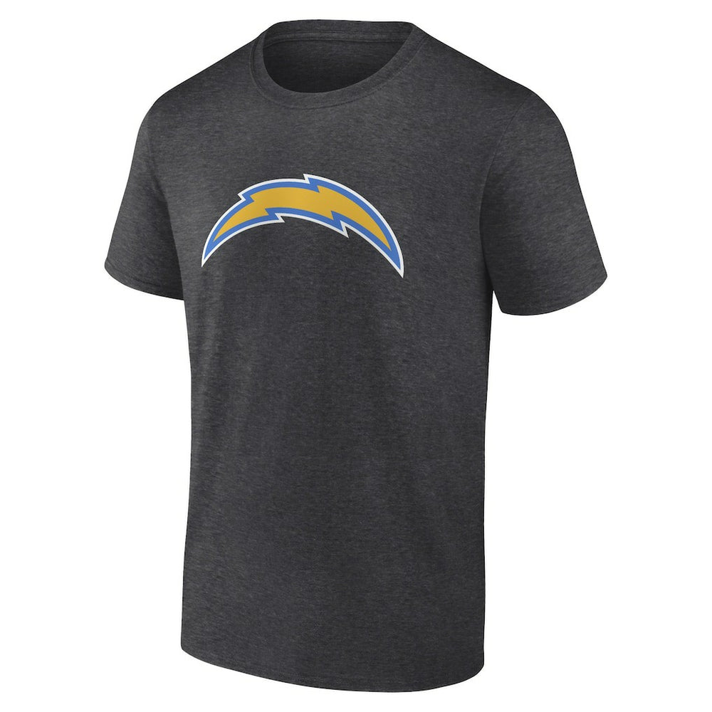 Los Angeles Chargers Primary Logo T-Shirt - Heather Charcoal cheap