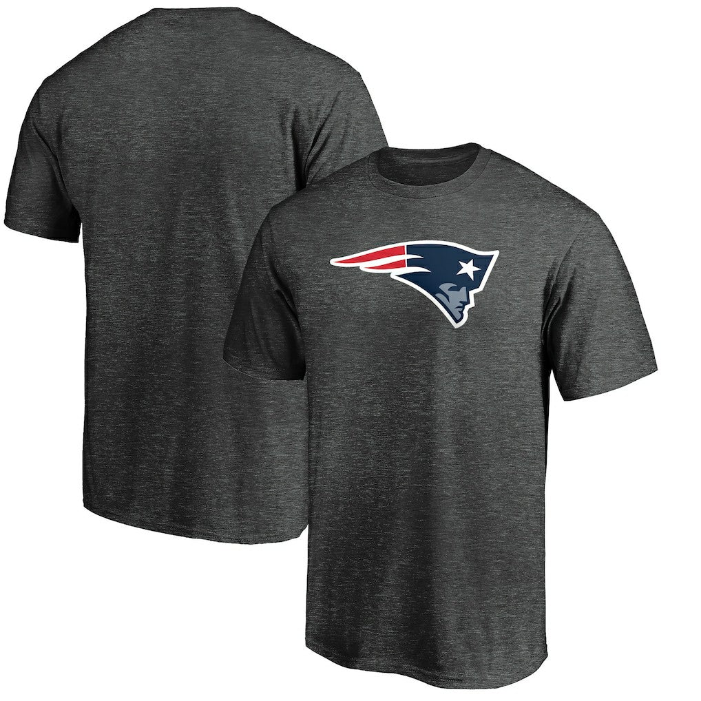 New England Patriots Primary Logo T-Shirt - Heather Charcoal sale