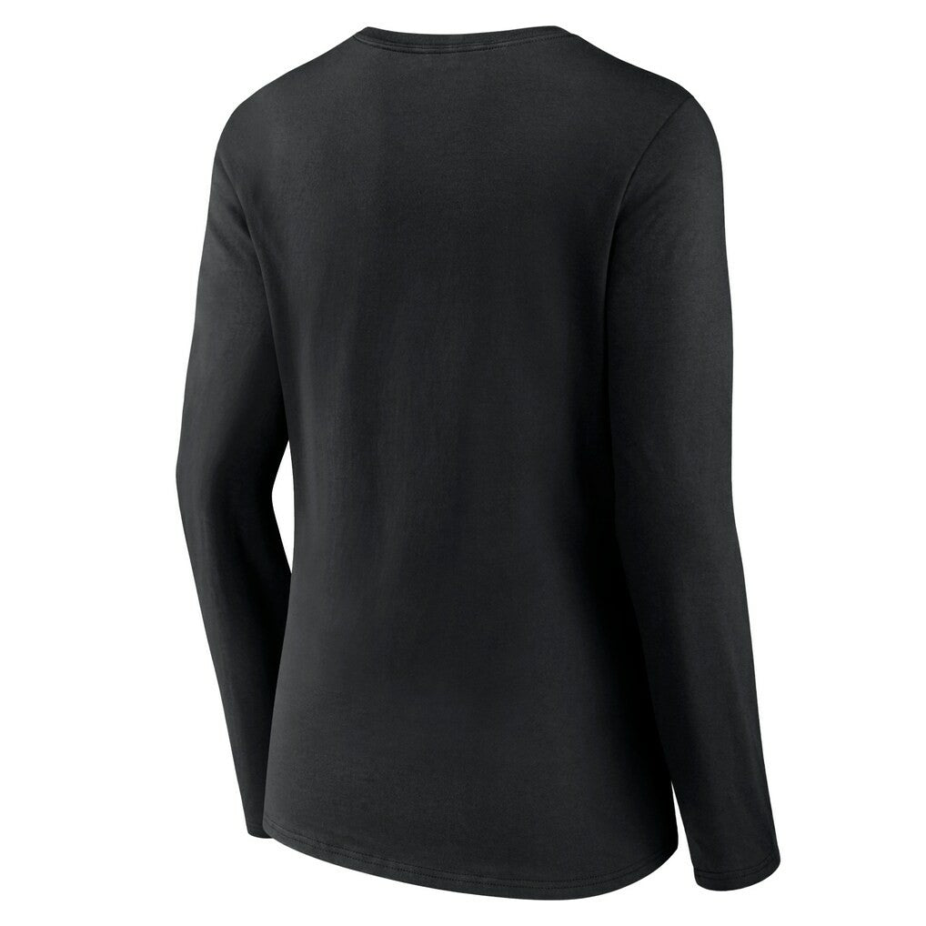 Washington Commanders Women's Primary Team Logo Long Sleeve V-Neck T-Shirt - Black online