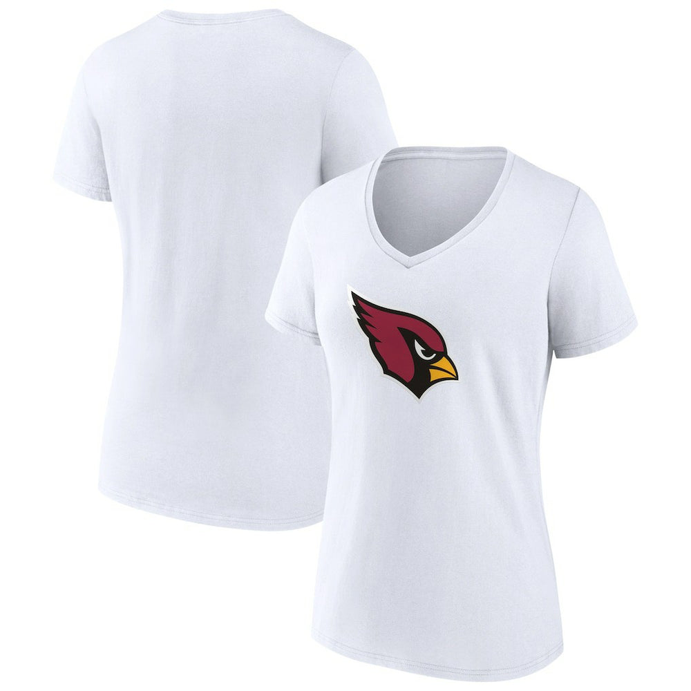 Arizona Cardinals Women's Primary Logo V-Neck T-Shirt - White online