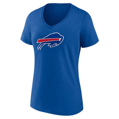 Buffalo Bills Women's Primary Team Logo V-Neck T-Shirt - Royal discount