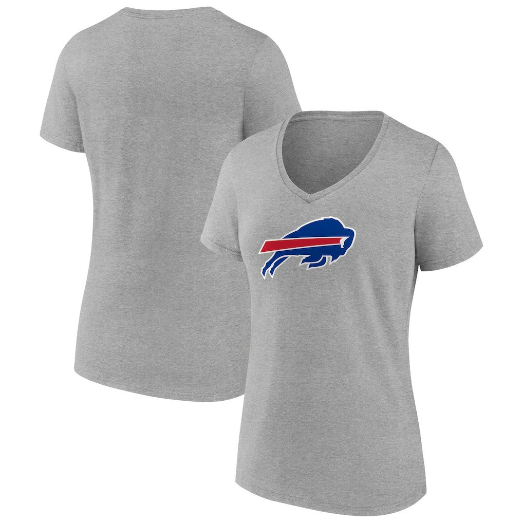 Buffalo Bills Women's Primary Team Logo V-Neck T-Shirt - Heather Gray online