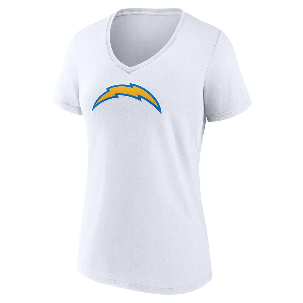 Los Angeles Chargers Women's Primary Team Logo V-Neck T-Shirt - White online