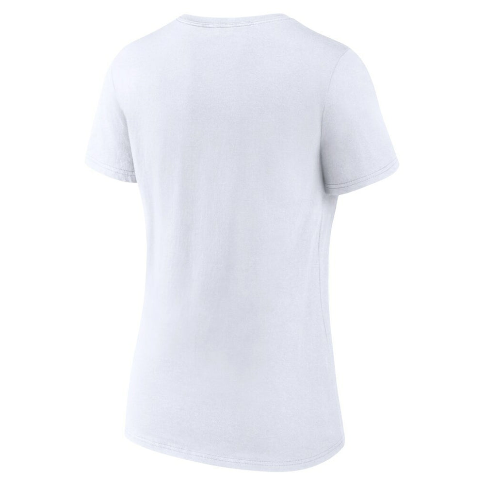 Minnesota Vikings Women's Primary Team Logo V-Neck T-Shirt - White on sale