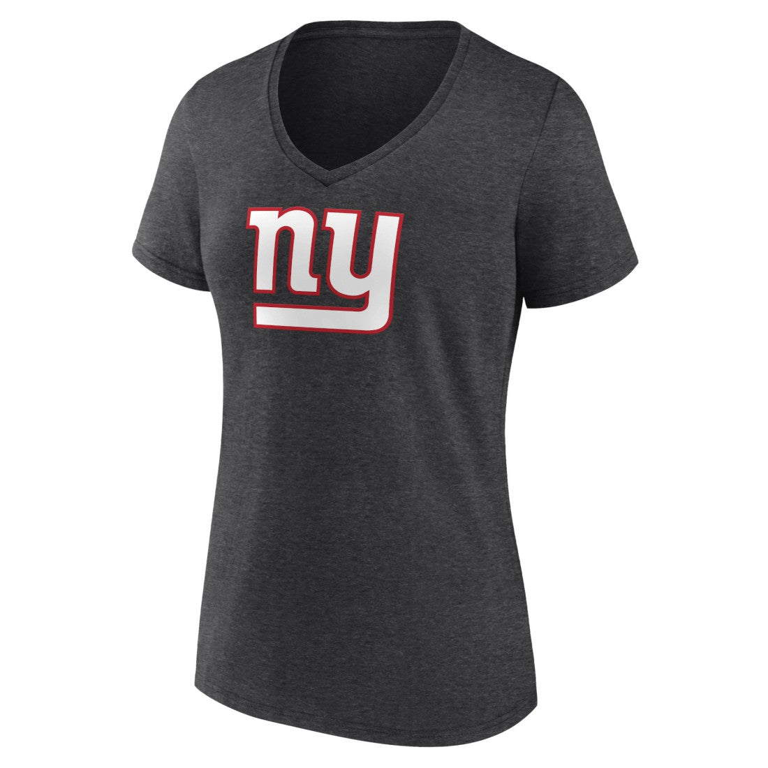 New York Giants Women's Primary Team Logo V-Neck T-Shirt - Charcoal on sale