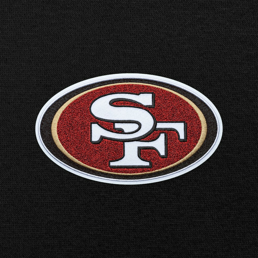 San Francisco 49ers Antigua Victory Chenille Pullover Hoodie - Black online